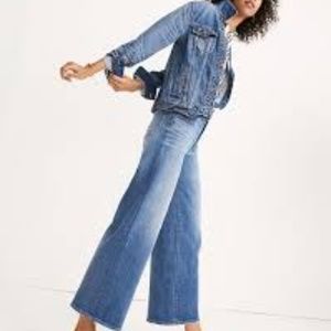 Madewell wide leg crop jeans